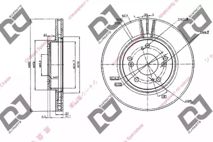 Тормозной диск DJ PARTS BD1041